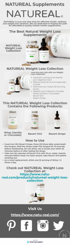 NATUREAL is your one stop shop for effective health, wellness and weight loss solutions. We are dedicated to forging the path for affordable & quality holistic health supplements. To know more visit https://www.natu-real.com/
