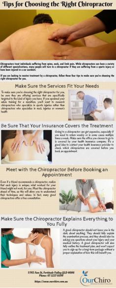 Our Chiro is a Chiropractic and Musculoskeletal clinic offering a wide range of gentle and effective treatments in a caring and professional environment to help you recover from injury and achieve peak health. https://www.ourchiro.com.au/