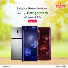 Keeping Vegetables fresh is first step towards Healthy living. Refrigerator price online with amazing discount offer at Sathya Online Shopping.

Sathya Online Shopping
Contact: 7339400400
Visit Us: https://www.sathya.in/refrigerator-2