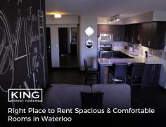 King Street Towers is the best option when it comes to renting spacious & comfortable rooms in Waterloo. As prime student housing, we not only provide quality rooms, but an environment where students can live comfortably. 