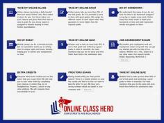 We’ve been asked a lot of times by students that, can I Pay Someone To Take My Online Class For Me? Online Class Hero is giving the answer to this question since a long time. By utilizing Online Class Hero, you have security: you can contact a specialist in any subject who will viably complete your online class. Our hire professionals are the most trustworthy personnel.
