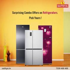 Keeping Vegetables fresh is first step towards Healthy living. Buy Fridge Online with amazing discount offer at Sathya Online Shopping.
https://www.sathya.in/refrigerator-2