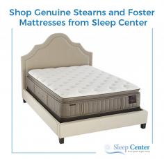 Visit Sleep Center to buy 100% genuine and quality Stearns and Foster Mattresses at affordable prices. Our main motive is to provide unique mattresses according to your needs, health, and budget.