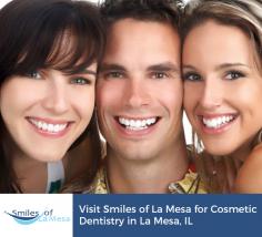 For cosmetic dentistry in La Mesa, get in touch with Smiles of La Mesa. We have a team of cosmetic dentists, able to do all types of cosmetic dental treatments to help restore and transform your smile. 