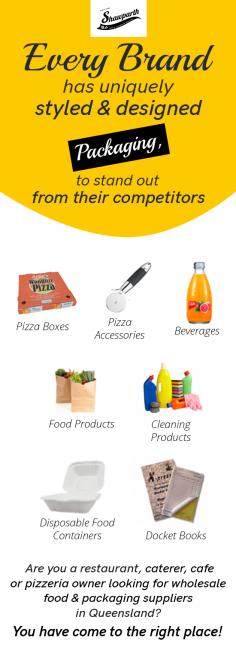 Shawparth Food & Packaging Services is a leading food packaging supplier in Brisbane. We stock a wide variety of well-made food packaging products at reasonable prices. We also deliver a wide range of food, beverage as well as cleaning products. Shop now!
