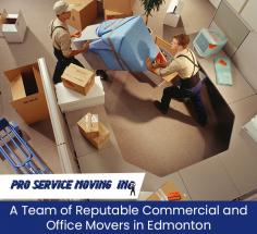 Whether you need an industrial or office move, Pro Service Moving has a team of professionals to get your move done right. When hiring us, you will be assured that your furniture and equipment will be delivered safely. 