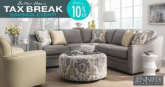 Tax Break Event- Get Stylish and Comfortable Sectional Sofa at Jennifer Furniture

Jennifer Furniture Tax Break Event is Going on Now! Everything is marked down plus take an extra 10% off! shop now and save more. Visit our store today and buy Stylish and Comfortable Sectional Sofa at Jennifer Furniture.
