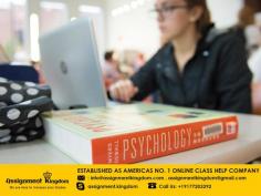 Are you searching to pay an expert to Take My Online Psychology Class For Me? Assignment Kingdom is the right answer to your question. We can assure you for guaranteed good grades in your Online Psychology Class. Don't hesitate to contact us to get the best assignments from our team of experts. Call us now!