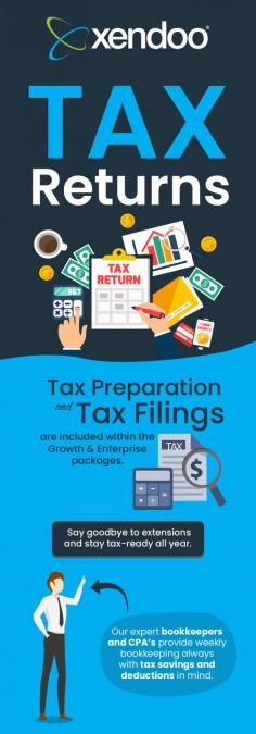 Need help filing your business or personal tax return? Choose Xendoo. We are here to make business and personal tax preparation and filling easy and convenient for everyone.