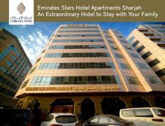 Emirates Stars Hotel Apartments Sharjah is located on Corniche Road, just 2 minutes walk from the beach. We offer luxury rooms with state of the art facilities, the high comfort, and the professional service you will experience during your stay.
