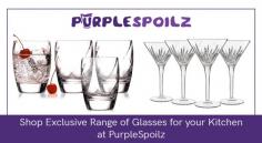Visit PurpleSpoilz to get a trendy range of glassware at unbeatable prices. We are a trusted online store to buy exquisitely designer glasses for everyday use. Visit our website to place your order!