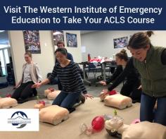 At The Western Institute of Emergency Education, we provide an ACLS course that is designed specifically for healthcare professionals. We use a combination of videos and instructor-led training to improve upon your existing skills. 