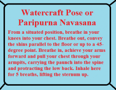 From a situated position, breathe in your knees into your chest. Breathe out, convey the shins parallel to the floor or up to a 45-degree point. Breathe in, achieve your arms forward and pull your chest through your armpits, carrying the paunch into the spine and protracting the low back. Inhale here for 5 breaths, lifting the sternum up.
 https://yogadetoxtherapy.com/Accomodation.html