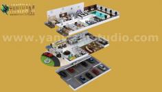 Project 754:- Hotel Style 3D Interior Floor Plan Design Concept
Client: - 835.Lisa
Location: - Los Angeles – USA

https://yantramstudio.com/3d-floor-plan.html

Modern hotel style 3d interior architectural Floor Plan Designer we had developed all areas in that way where you can each area are perfect with detailing and color-combination. We had included a complete set of areas for a 7-start hotel like - Unique designed Pool Area, Bedrooms with attached Bathrooms, Restaurant, Reception Area, Waiting Area, Bar, Employee station, sitting area, Conference Room, Gym Area, valley Parking/Garage, self-Check-in and check out area by Architectural Visualisation Studio, Los Angeles – USA