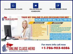 Looking for Online Course Helper or willing to Pay Someone To Take My Online English For Me? Do not worry anymore. We will handle your Online English Class with an A grade guaranteed from our side. We never miss any deadlines. Just mail us your requirements and we are at your service right away.