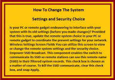 Is your PC or remote gadget endeavoring to interface with your system with its old settings (before you made changes)? Provided that this is true, update the remote system choice in your PC or remote gadget to coordinate the present settings for your network. Wireless Settings Screen Fields You can utilize this screen to view or change the remote system settings and the security choice. Empower SSID Broadcast. This component enables the switch to communicate its SSID so remote stations can see this remote name (SSID) in their filtered system records. This check box is chosen as a matter of course. To kill the SSID communicate, clear this check box, and snap Apply.

http://mywifiext-net.com