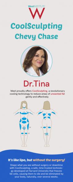 Dr. Tina West at The West Institute has been proudly offering CoolSculpting to Chevy Chase men and women for many years. It is a revolutionary cooling technology that helps in reducing the areas of unwanted fat.