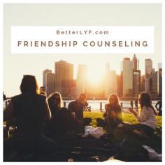 Friendship is one of the most important parts of our life and adds significant value to our wellbeing and happiness. Deal with the problems you are facing in friendship. Join BetterLYF Online Friendship Counselling. A counsellor will help you save your friendship and walk you through from the difficult situation of your life. Learn about BetterLYF mental health services, live video sessions and unlimited messaging therapy, Don't hesitate to contact us. Visit the website or Call on +919266626435