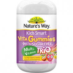 Nature's Way Kids Smart Vita Gummies Sugar Free Multi-Vitamin Trio 150 Pastilles - Health and Beauty Deals