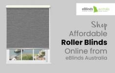 At eBlinds Australia, we sell high-quality roller blinds, which are perfect for homes or offices. Our roller blinds are affordable, easy to install, and are delivered quickly to your doorsteps. 