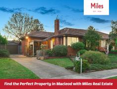 Finding a perfect property in Macleod? Get in touch with Miles Real Estate as we have a giant database of perfect properties in Macleod. From luxury domains surrounded by wonderful natural parklands to the fabulous affordable homes, we offer everything.