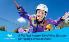 When it comes to fly like a real skydiver in Miami, SuperFlight is a perfect indoor skydiving source for you. Here, you will be allowed to fly float and fly like a bird with the guidance of an instructor.