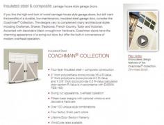 COACHMAN® COLLECTION - Maryland Garage Door