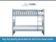 Shop durable and high-quality bunk beds for kids at reasonable prices from Sacramento & Davis based trusted mattress store, Sleep Center. Our bunk beds come with a variety of designs, shape, and style!