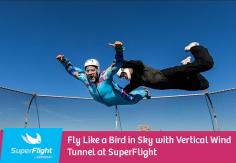 Want to enjoy flying in sky like a bird? Look no further than SuperFlight. We provide flying lovers with vertical wind tunnel to let them experience the sensation of flight without planes. 