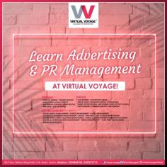 Virtual Voyage College of Innovation offers UG and PG degree, UG/PG diploma, certificate and an advanced certificate in Advertising and PR Management. We have upgraded our course work that now includes hands-on experience and innovative skills to enter the world of Media with ease.