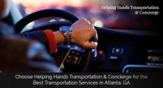 Choose Helping Hands Transportation & Concierge to experience the quality transportation services in Atlanta, GA. We are committed to providing the best services with our licensed, insured, background-checked professionals at an affordable price. Visit our website for more details!