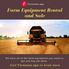 Farmease a Farm equipment rental marketplace near you. Rent farm equipment online and from nearby farmers. Farmease, One stop solution for all your farming needs. Click on the link to know more about Farmease rental and sale services. 
