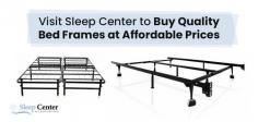 Design your bedroom with quality bed frames from Sleep Center. We deliver the sturdy, reliable frames that will get you back to bed for refreshing, worry-free sleep. Visit our website for more details!
