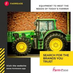 farm equipment rental and sale marketplace Farmease app and website. 