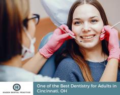 Hagen Dental Practice is one of the most trusted dental practices for adults in Cincinnati, OH. We have a team of skilled and experienced dental care experts, committed to providing a range of dental care services in a calm and friendly environment. 