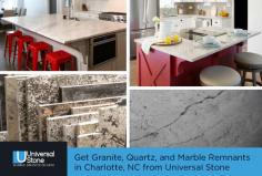 Visit Universal Stone and check out our large selection of high-quality granite, quartz, and marble remnants of different colors and cuts. We are backed by an expert team to help you choose the right stone according to your requirements.