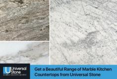 Are you looking to renovate your kitchen? Universal Stone is an ideal solution to buy quality marble kitchen countertops at the best prices. We stock an extensive range of marble countertops like - polar white, river blue, macaubus white, and more.