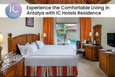 IC Hotels Residence offers an excellent holiday experience, located in the Kundu district, famous for the blueness of the Mediterranean. Our hotel offers a variety of room options with modern facilities and spacious designs. Book your room online now!