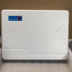 This is a new style signal jammer. You could decide to purchase this device with a built-in battery or without a battery. The jammer only blocks the frequencies indicated and casts no influence on surrounding carriers' cell stations.
https://www.jammerssl.com/new-nz6-signal-jammer-for-2g-3g-4g-gpswifi-49.html