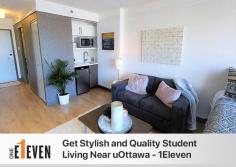 1Eleven offers quality, stylish and furnished student housing near University of Ottawa. We are Ottawa's favourite off-campus student living community.