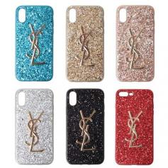 YSL iphone11/xr xsケース キラキラ iphone8plusカバー サンローラン iPhone 11 Proスクラブ携帯ケース galaxys8/s9 plus/note9ケース イブサンローラン