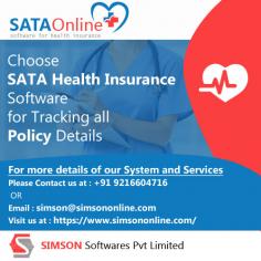 SIMSON Softwares Pvt. Limited provide SATA health insurance software that helps to manage all policy details received from insurers, preparation of ID cards, tracking of ID cards, endorsement of employees and import policy data from excel files.