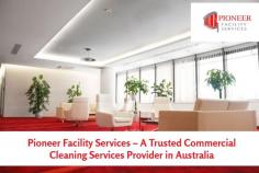 Aaron Dickinson’s Pioneer Facility Services is a full-service commercial cleaning company in Australia. With our own fleet of purpose-designed machinery, we offer a range of services like ground maintenance, waste management, office cleaning, and many more