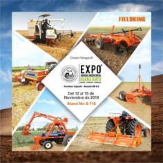 Come & Experience Excellence..!!

We are Exhibiting in Expo AgroAlimentaria 2019
12 - 15 November, Stall No. E-716
Guanajuato, Irapuato, Mexico

www.Fieldking.com