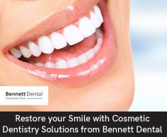 When it comes to transforming your smile, Bennett Dental is your one-stop practice in Sherwood Park. We have many ways to give you the smile of your dreams, such as teeth whitening, dental veneers, inlays & outlays, crowns, and more.