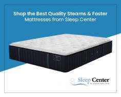 Sleep Center is a trusted online store to buy quality Stearns & Foster mattresses in Sacramento and Davis, CA. We offer same-day delivery, 100-day low price guarantee, and interest-free financing up to 5 years on Stearns & Foster mattresses. Shop now!
