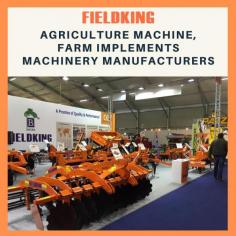 Fieldking is one of the best farm machine and equipment manufacture and supply in India and USA. FIELDKING is a brand of choice amongst farmers in India and 100 other countries. Company`s diverse range of products include Rotary Tillers (Rotavator), Disc Harrows, Disc Ridgers (Bund Maker), Tyne Ridgers, Tipping Trailers, Spring Loaded Tillers, Power Harrow, Ripper, Box Blade, Terracer Blade, Rotor Seed Drill, Sugar Cane Loader, Rigid Tillers, Land Levellers, Post Hole Diggers, Sub Soilers, Rotary Slashers, Reciprocating Forage Mower, etc. Marked by 38 years of experience, we have been contributing to agricultural growth by providing innovative implements at the most affordable prices. Visit the website to know more about Fieldking Agriculture machine and equipment.  