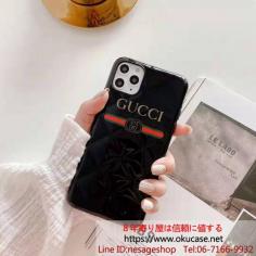 GUCCI アイフォン11 プロケース 菱形 グッチ iPhone11Pro Maxカバー 芸能人愛用 アイフォンXR/XS MAXケース 光沢面 GGゴースト