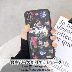 Stussyアイフォン11 11PRO/xs/xrケース お洒落 ステューシー ギャラクシーs10/s10plus/s10e 花柄携帯ケース stussy