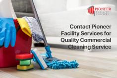 Aaron Dickinson’s Pioneer Facility Services is voted as #1 quality commercial cleaning company, specialized in industrial cleaning, waste management, building maintenance, and hygiene services. Here, we are committed to exceeding the expectations of our clients with our high quality work. 